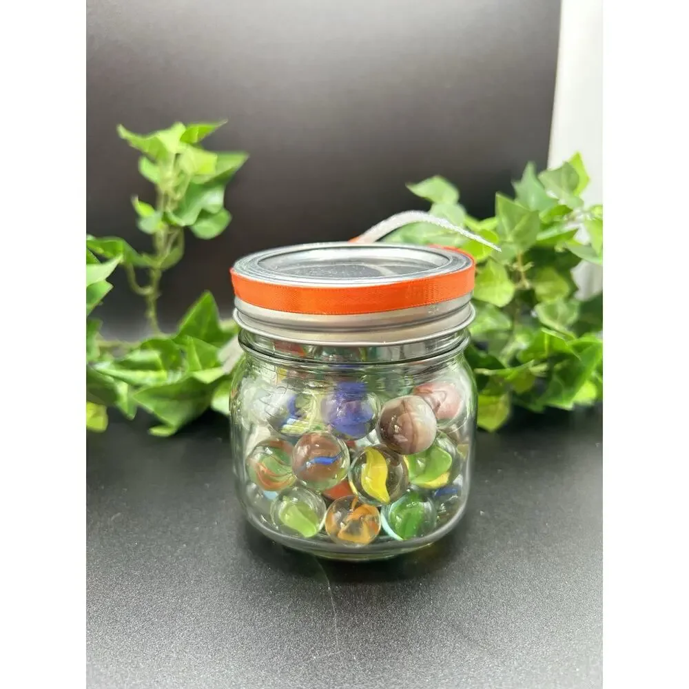 Lost your marbles? Vintage Glass Marbles Catseye Swirls Mystery Jar 1.20 lbs  #1